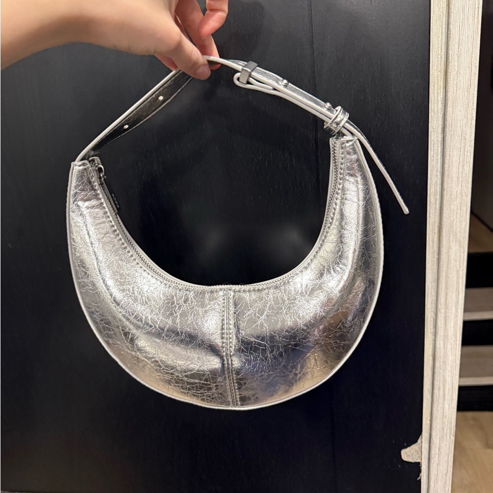 BCBG Silver Shoulder Bag